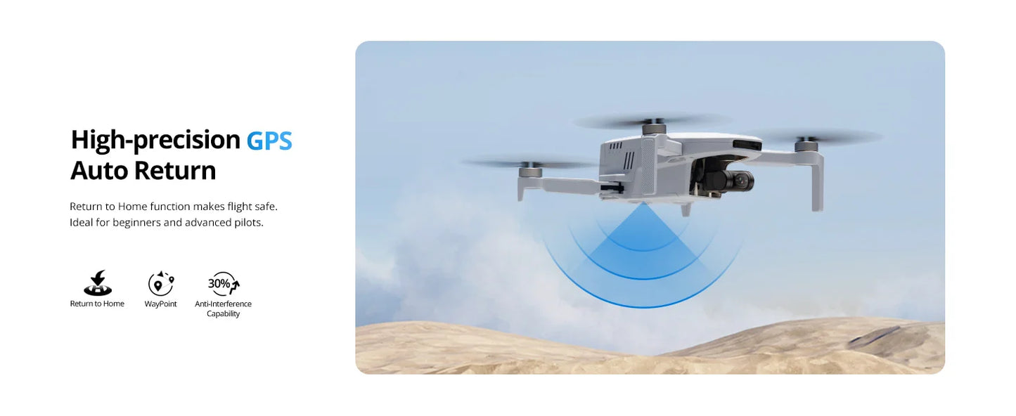 Potensic ATOM Mini Drohne 4K – GPS, 3-Achsen-Gimbal, 6 km Reichweite